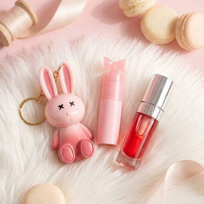Accesorios Pink (Llavero, Bálsamo y Gloss)