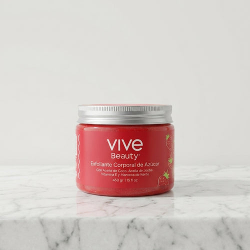 EXFOLIANTE DE AZÚCAR VIVE BEAUTY (Bomberry · Mango Pop · Pera · Tropical Dreams · Euforia)